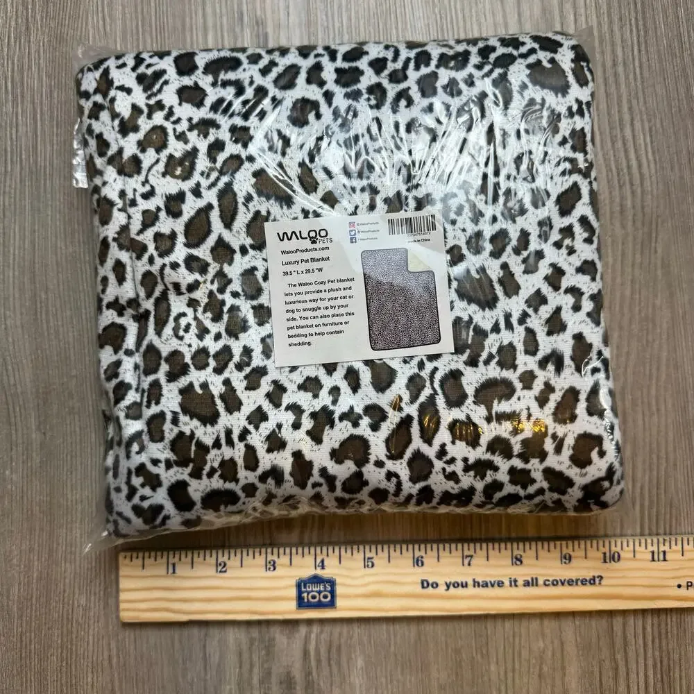 Pet Blanket Animal Print Cat Dog Soft Pad Protect Furniture Bedding New Waloo